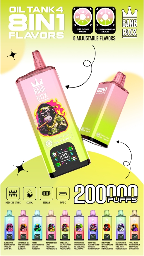 BANG BOX 200.000 bufades — Vape 8 en 1